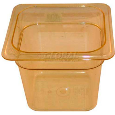 Hot Pan 1/6 x 6-150 Amber For Cambro, CAM66HP