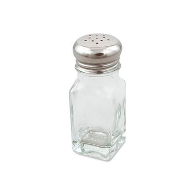 Alegacy 154SP - Square Salt Shaker, Glass, 2 Oz.
