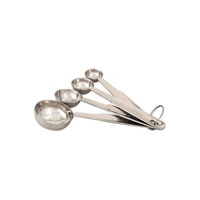 Alegacy 2316EH - Measuring Spoon Sets, Extra Heavy Duty, Round, Stainless Steel - Pkg Qty 12