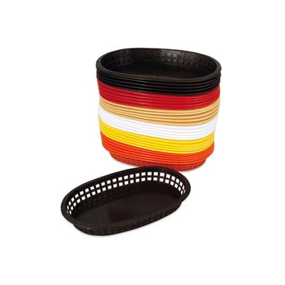 Alegacy 499FO - Flexible Oval Fast Food Basket, Orange, 1 Dozen