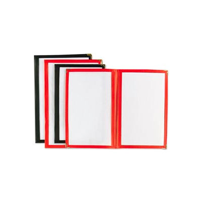 Alegacy 70MCB - Double Menu Cover, 6-1/2" x 9" Black