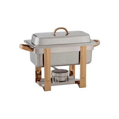 Alegacy AL320GA - The Original Six In One Stainless Steel Chafer with Gold Trim 1/3"x 2"