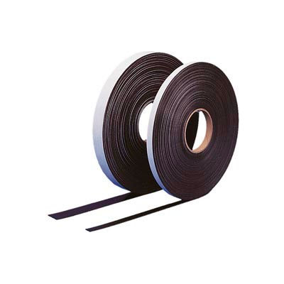Self Adhesive Magnetic Strip, 100 ft x 1/2" H Roll