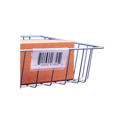 Label Holder, Wire Basket/Display, Clear 6" (25 pcs/pkg)