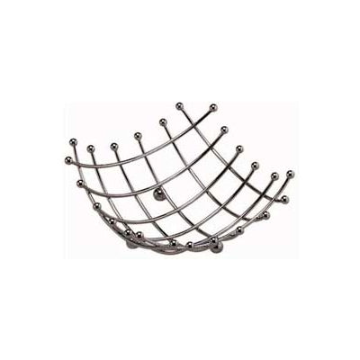 American Metalcraft BAS1 - Space/Time Continuum Basket, 8" Sq. x 2-3/4"H, Checker Pattern