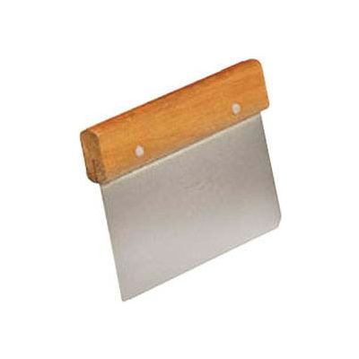 American Metalcraft DS6704 - Dough Cutter/Scraper, 6 x 4-1/2", Wooden Handle