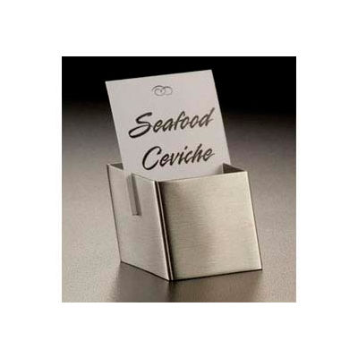 American Metalcraft DXCH2 - Card Holder, 1-1/2 x 1-3/4 x 1-1/8, Box Shape, Slim Slit For Card Fit