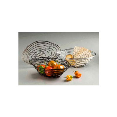 American Metalcraft FRUC16 - Birdnest Basket, 9" x 6" x 3"H, Oval