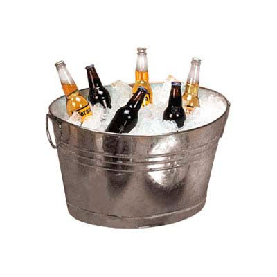 American Metalcraft GPTUB20 - Tub, 20 x 15 x 11, Side Handles, Galvanized Tin