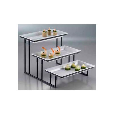 American Metalcraft IS18 - Display Stand, 3-Tier, 20 x 13-3/4 x 12, Stair Step, Wrought Iron