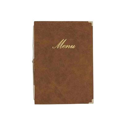 American Metalcraft MCCRLSBI - Securit Classic Sewn Menu Cover, 10 x 13, Faux Leather Finish