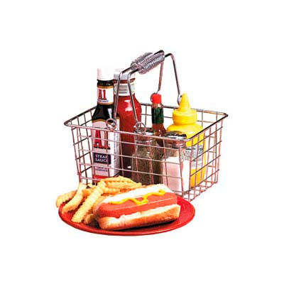 American Metalcraft RBHC759 - Basket W/Double Handle, Rectangular, 9 x 7 x 5, Chrome Wire