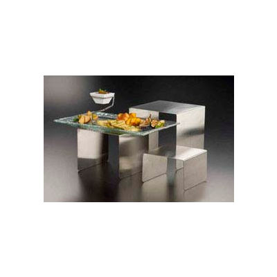 American Metalcraft RSS3 - Riser, Set Of 3, Satin Finish, Stainless Steel