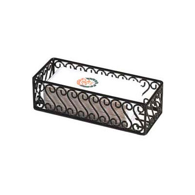 American Metalcraft SFBB5312 - Basket, 12" x 5", Black Scroll Design
