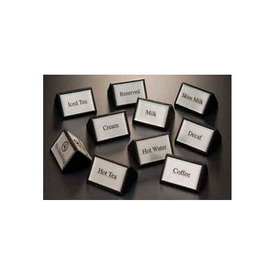 American Metalcraft SIGNSK9 - Skim Milk Sign, Triangular, 3 x 1-3/4, Black W/ Silver Label