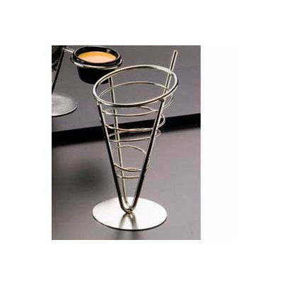 American Metalcraft SS59 - Ironworks Basket, 1-Cone Basket, 5" Dia., x 9"H, Conical