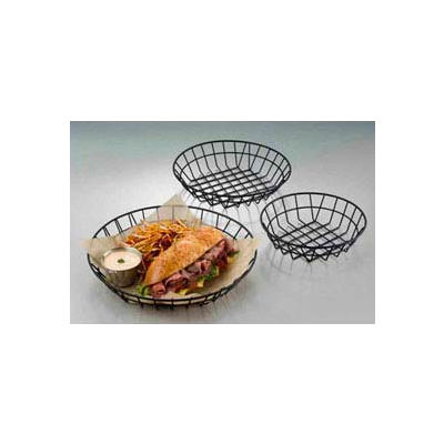 American Metalcraft WIB100 - Basket, 10" Dia. x 2"H, Wire, Black