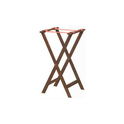 American Metalcraft WTSM31 - Tray Stand, 31" High, Nylon Straps, Folding, Mahogany