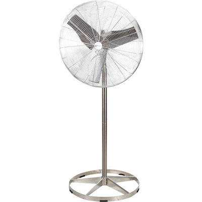 Airmaster Fan PWIISS24 24 Inch Pedestal Fan, Washdown 1/4 HP 5220 CFM , Non-Oscillating