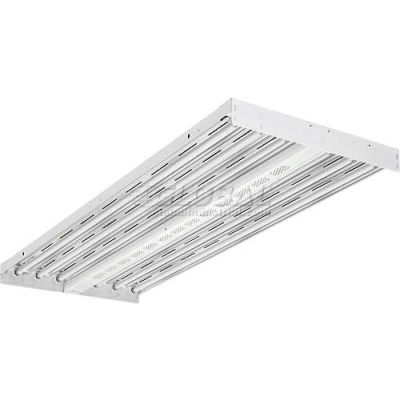 Lithonia IBZ 654L WD GEB10PS90 6 Lamp (Included) Fluorescent High Bay, 54W T5HO, 4100K, Wide Dist