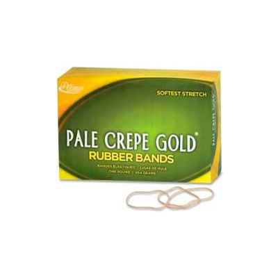 Alliance® Pale Crepe Gold® Rubber Bands, Size # 19, 3-1/2"x 1/16", Natural, 1 lb. Box
