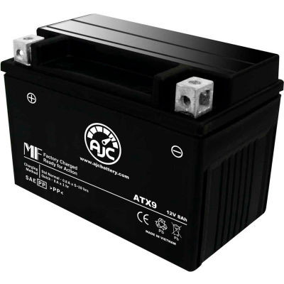AJC Battery Kawasaki KLX650C R 650CC Motorcycle Battery (1993-1996), 8 Amps, 12V, B Terminals
