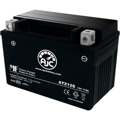 AJC Battery Honda VFR800 VF800A Interceptor (ABS) 800CC Motorcycle Battery (2002-2012), 11 Amps, 12V