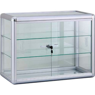 Countertop Glass Showcase 24" L x 12" D x 18"