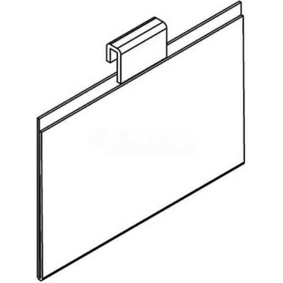 Sign Holder, Gridwall, 11" W X 7" H, 3/32" Thickness, Acrylic, Clear - Pkg Qty 6