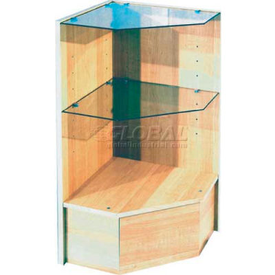 Pentagonal Corner With Glass, Black