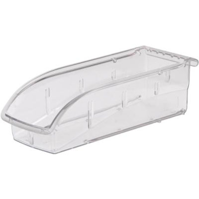 Akro-Mils Insight® Plastic Stack & Hang Bin, 4-1/8"W x 10-7/8"D x 3-1/4"H, Clear - Pkg Qty 12
