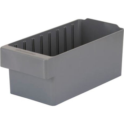 Akro-Mils Dividable Akrodrawer 31162 - 5-9/16"W x 11-5/8"D x 4-5/8"H Gray - Pkg Qty 6