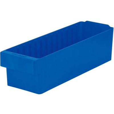 Akro-Mils Dividable Akrodrawer 31168 - 5-9/16"W x 17-5/8"D x 4-5/8"H, Blue - Pkg Qty 6