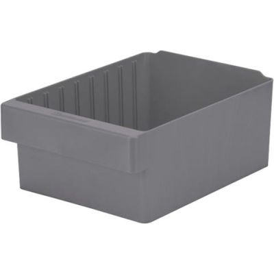 Akro-Mils Dividable Akrodrawer 31182 - 8-3/8"W x 11-5/8"D x 4-5/8"H, Gray - Pkg Qty 4