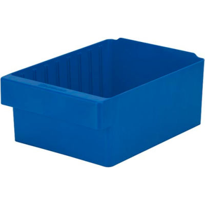 Akro-Mils Dividable Akrodrawer 31188 - 8-3/8W x 17-5/8"D x 4-5/8"H, Blue - Pkg Qty 4