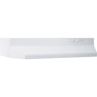 Broan 413001 30 Inch Range Hood, Non-ducted, 2-Speed Rocker, Light, 160 CFM