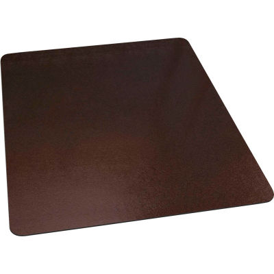 ES Robbins® Office Chair Mat for Carpet - 46" x 60" - Bronze - Straight Edge