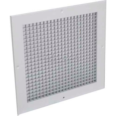 American Louver Eggcrate Return Grille 1/2" Cubed Core, 10" x  22", White, 2 Pack