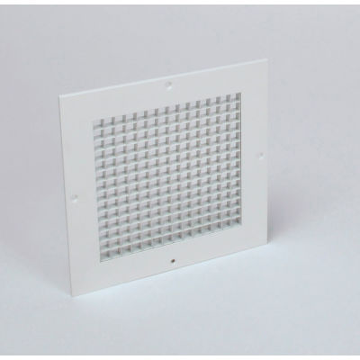 American Louver Eggcrate Return Grille, Surface Mount, 18" x 18", White, PK2