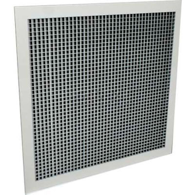 American Louver Sight Guard Return Grille W/ 45 Degree Sight Proof Core, 22" x 22", White