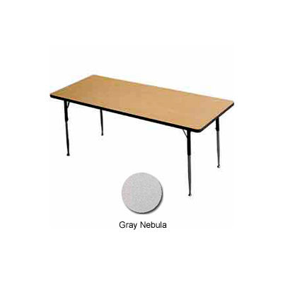 Activity Table - Rectangle - 24" X 36", Juvenile Adj. Height, Gray Nebula