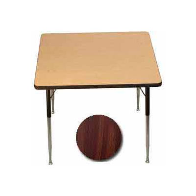 ADA Activity Table - Square - 36" X 36", Adj. Height, Walnut