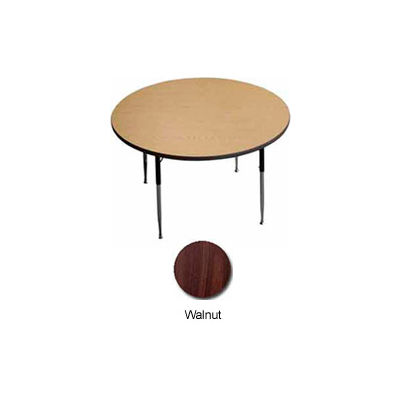 ADA Activity Table - 42" Diameter - ADA Compliant Adj. Height, Walnut