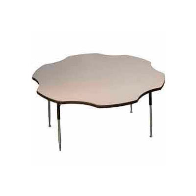Activity Table - Flower - 60" Diameter, Standard Adj. Height, Gray Nebula