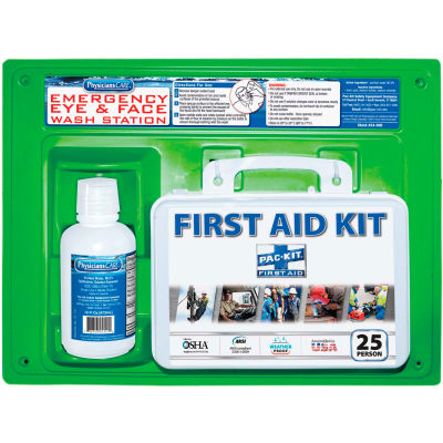 Physicians Care Eye Flush Solution with First Aid Kit, 24-500