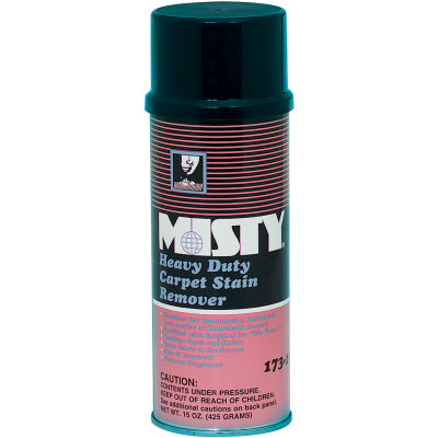 Misty® Heavy-Duty Carpet Stain Remover, 15 oz. Aerosol Can, 12 Cans - 1001611