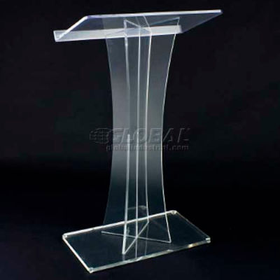 X Acrylic Floor Lectern / Podium
