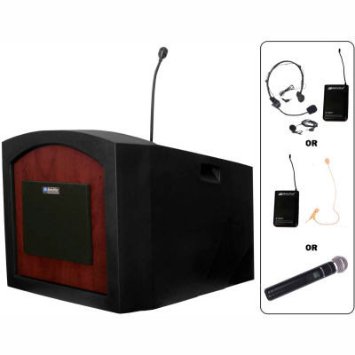 Wireless Pinnacle Tabletop Podium / Lectern - Mahogany