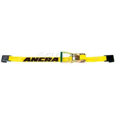 Ancra® 2" x 30' Ratchet Strap 45982-11 with Long-Wide Ratchet Buckle & Flat Hooks