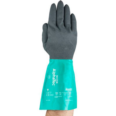 AlphaTec® Chemical Resistant Gloves, Ansell 58-535B-8, 1-Pair - Pkg Qty 12